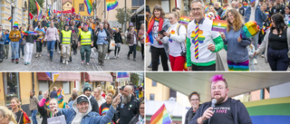 BILDEXTRA: Glädje och allvar när prideparaden tågade genom Visby