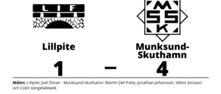 Munksund-Skuthamn tog klar seger mot Lillpite