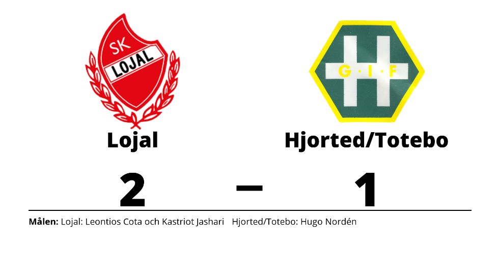 SK Lojal vann mot Hjorted/Totebo