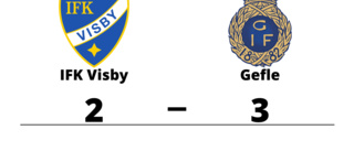 IFK Visby föll på hemmaplan mot Gefle