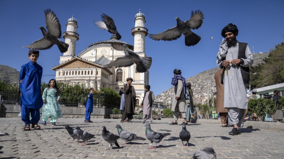 Afghanistans huvudstad Kabul, under firandet av högtiden id al-fitr som avslutar fastemånaden ramadan, i fredags förra veckan. Arkivbild.