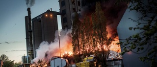 Polisen utreder storbranden på Cementa