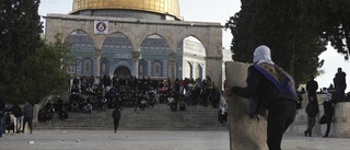 Fortsatt våld på Tempelberget i Jerusalem