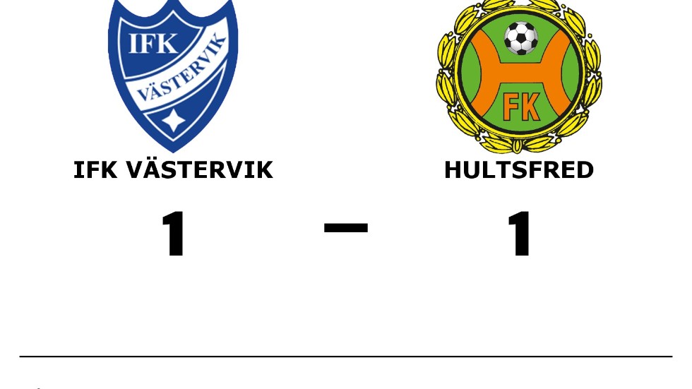 IFK Västervik spelade lika mot Hultsfreds FK