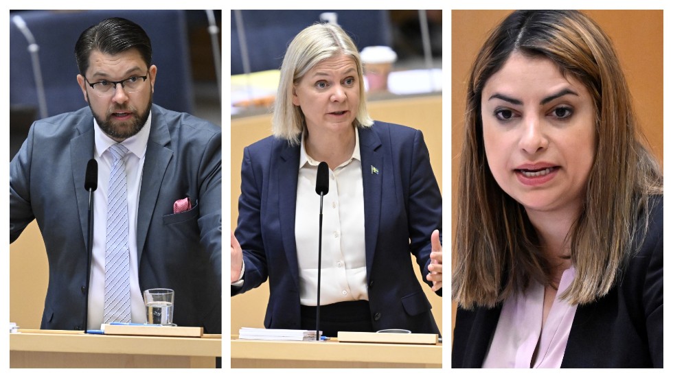 Jimmie Åkesson och Nooshi Dadgostar bjöd på tänkvärda ordutbyten med Magdalena Andersson under onsdagens partiledardebatt.
