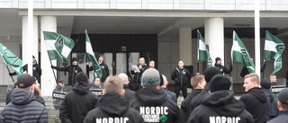 Nazister demonstrerade – skarp polisbevakning och anmälan om brott
