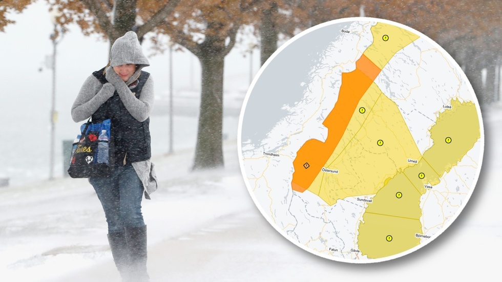Strong winds in Västerbotten on Saturday and Sunday.