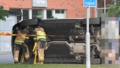 Bil har voltat i olycka nära skola i Linköping