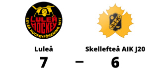 Straffar avgjorde när Luleå vann mot Skellefteå AIK J20