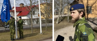Han hissade Nato-flaggan i Linköping – "Speciell känsla"