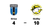 Sirius utklassat av Skälby hemma - med 4-10