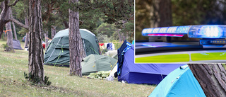 Gäster på camping fick bildäck och tält vandaliserat 