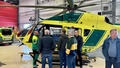 Rotary besökte bas för helikopterambulans 