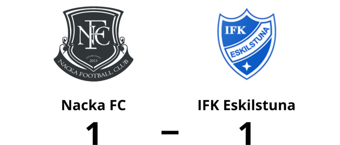 IFK Eskilstuna i ledning i halvtid - men tappade segern mot Nacka FC