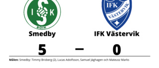 IFK Västervik föll på bortaplan mot Smedby