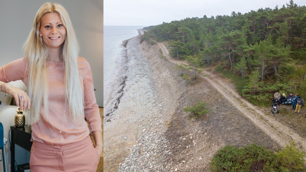 Annika Gustavsson älskar att vara ute vid Hallshuk.