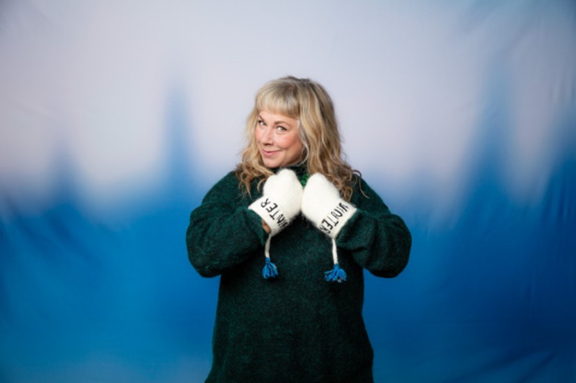 Stina Wollter är en av åtta Vinterpratare i Sveriges Radio.