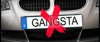 "Gangsta" inget för nummerplåten