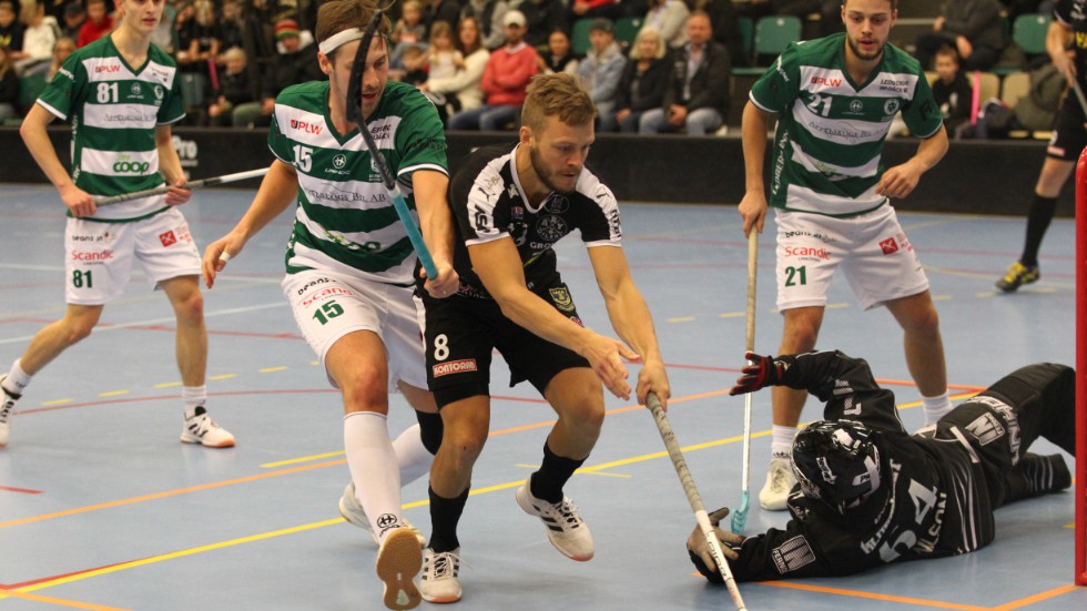 Pegler gjorde tre mål för Åby.