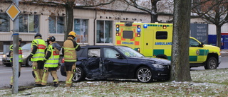 Trafikolycka med personbil på Kungsgatan