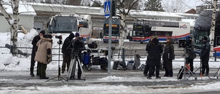 Filminspelning i centrala Luleå