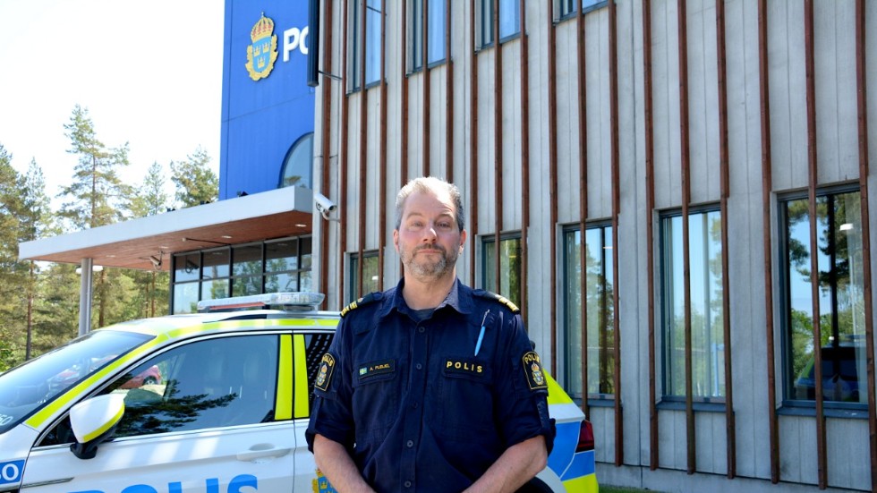 I åtta år har Anders Pleijel varit chef för lokalpolisområde Västervik, som inkluderar sex olika kommuner, och 100 000 invånare. Nu utlyses hans tjänst. Bilden är från 2020. 