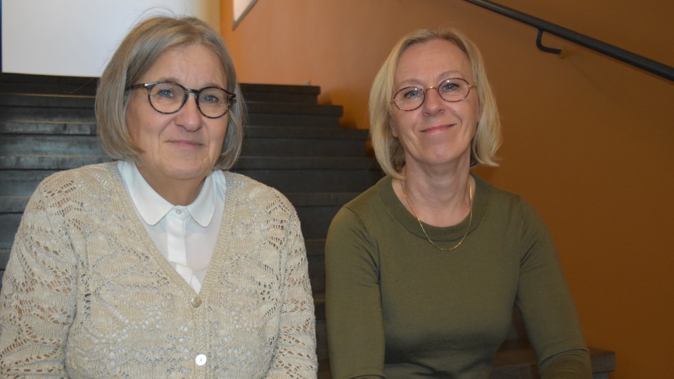 Skolkurator Karin Jönsson och skolsköterska Gunvor Nicander finns för eleverna även när undervisningen sker på annorlunda vis än vanligt.