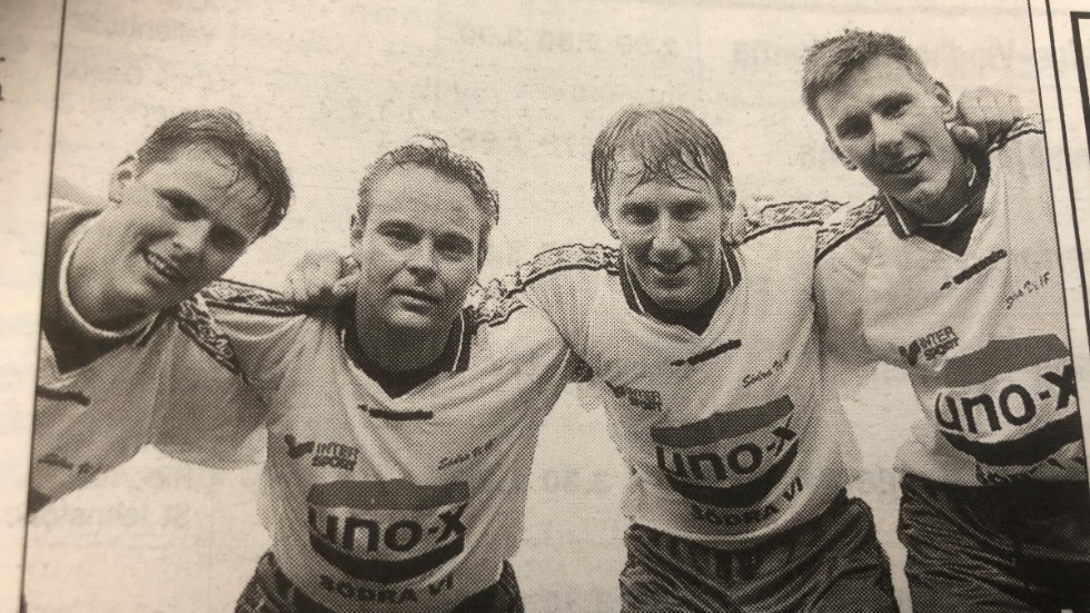 2000. Södra Vi:s målskyttar mot Fårbo: Pierre Brorsson 2, Anders Berggren, Mårten Malm 2 och Ulf Ewing. 