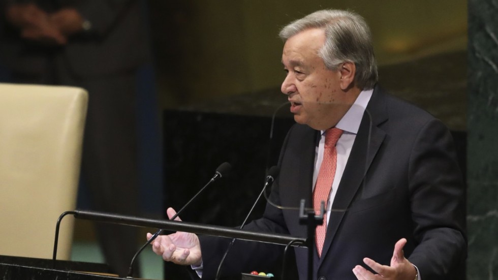 FN-chefen Antonio Guterres konstaterade nyligen att vi just nu lever i en farlig tid.
