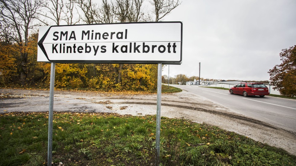 Nedfarten till Klintebys kalkbrott i Klinte.