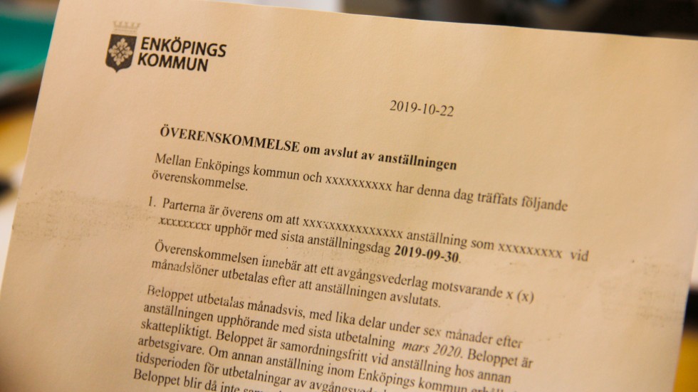 Överenskommelser om att avsluta anställningar sker när det bedöms vara det bästa för såväl verksamheten som för den anställde.
