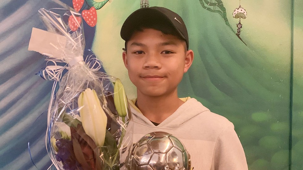 Silphet Pantakool fick priset som årets ungdomsspelare i Värmbols FC.