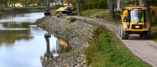 Här renoveras Göta kanal i vinter