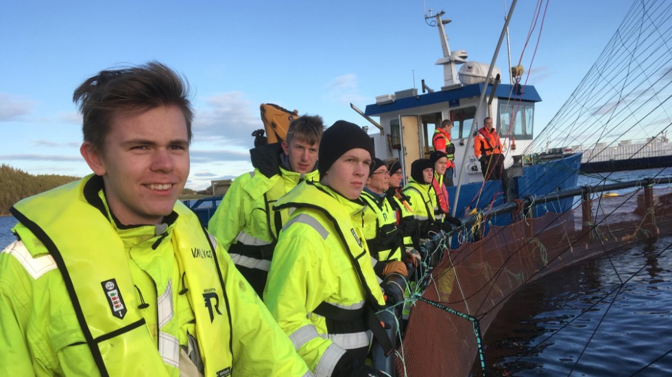 Eleverna fick lära sig mer om fiskeindustrin i Norge.