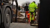Vattenläcka på Arnö – reparation pågår