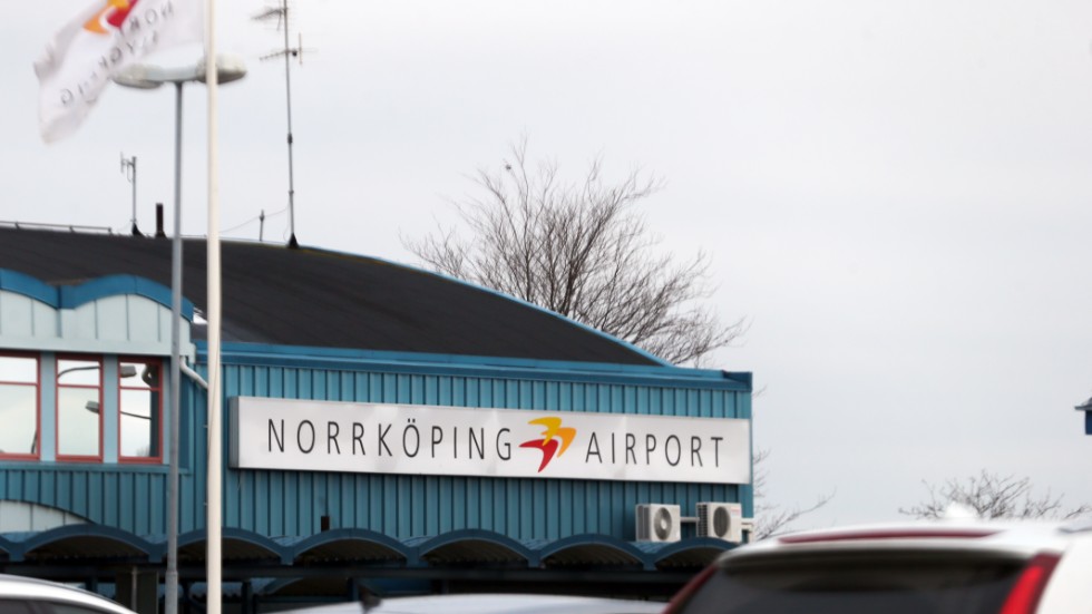 Norrköpings flygplats kan drabbas av konkursen.