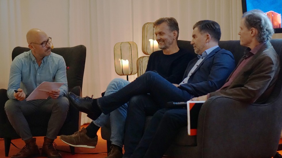 Niklas Lindh, från Västervik Framåt, intervjuade Gunnar Boman från Västervik Resort, Per Allerth, Västervik Miljö & Energi samt Sven-Åke Lindberg, Västerviks Bostads AB.