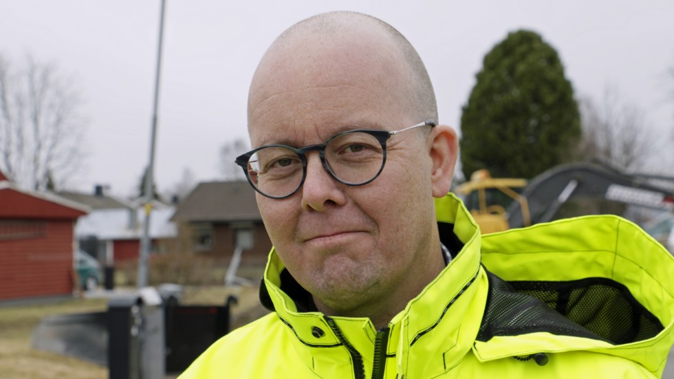 Joakim Lundberg är projektledare för arbetet med Strömnäsgatan, som pågått sedan förra året. (Arkivbild)