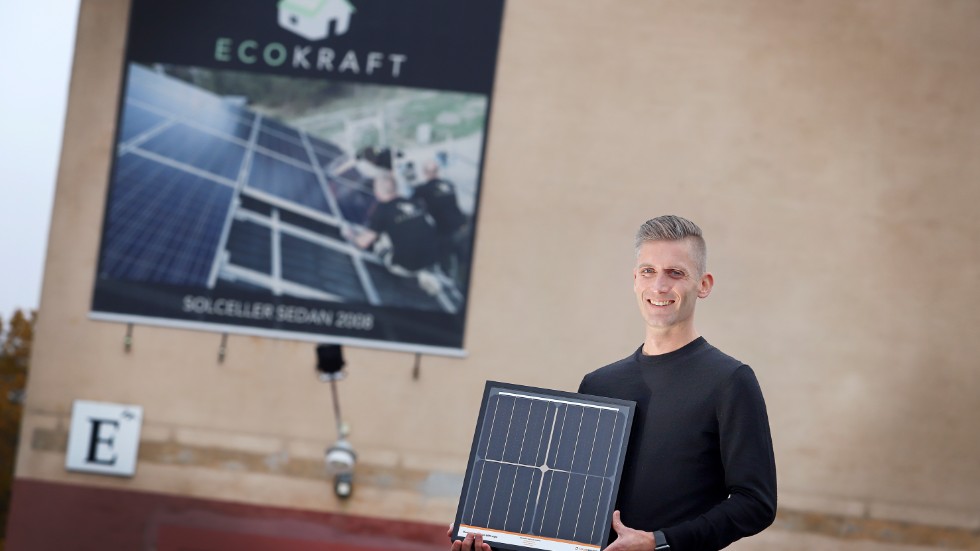 Oscar Gustavsson startade Ecokraft 2008. I dag är han vd och bolagets största delägare.