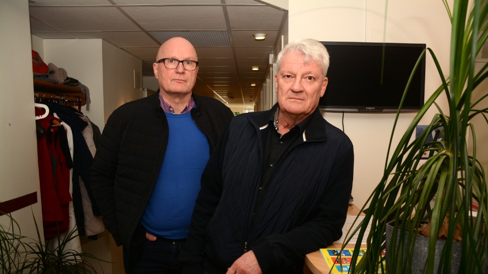 Jan-Olof Andersson och Per Carlsson, ägare av fastighetsbolaget Regenten, ifrågasätter kommunens beslut att säga upp hyresavtalet på Storgatan 9. 