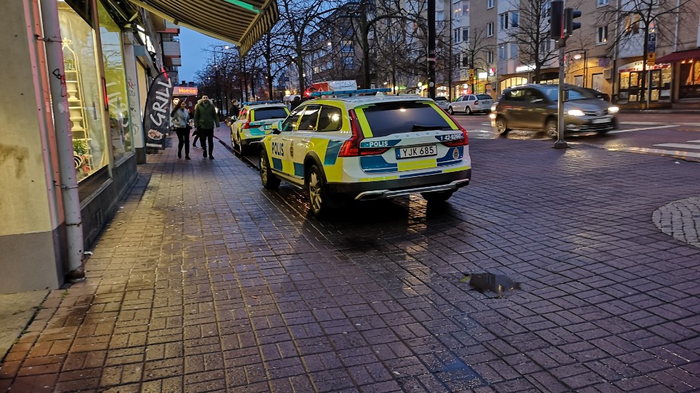 En trafikolycka inträffade på lördagseftermiddagen på Kungsgatan.