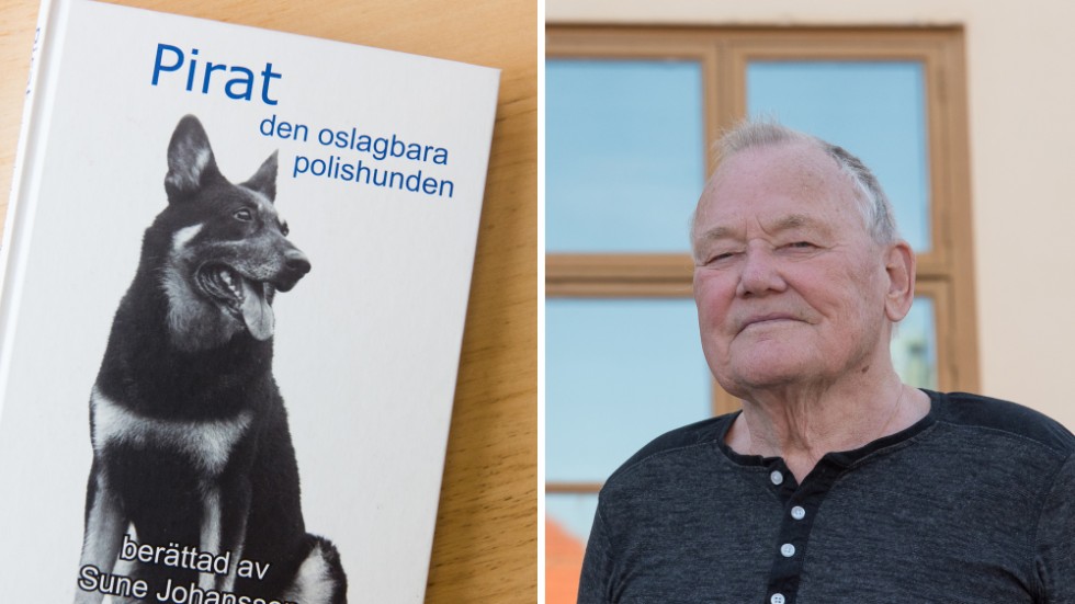 Sune Johansson var polishunden Pirats förare. Nu har han skrivit en bok om tiden med den makalösa hunden. 