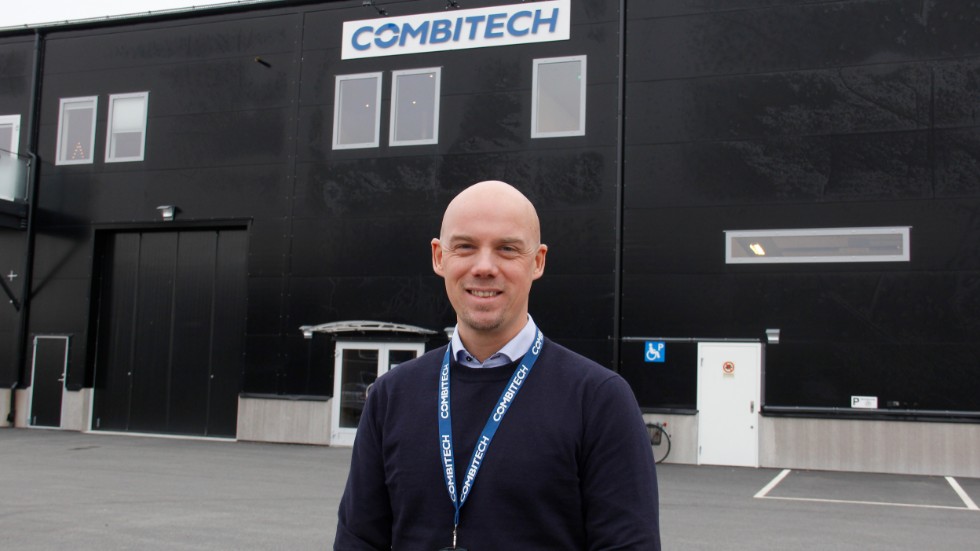De nya lokalerna i Stenvreten ger möjlighet för Combitech att expandera i Enköping, något som gläder Daniel Hallén.