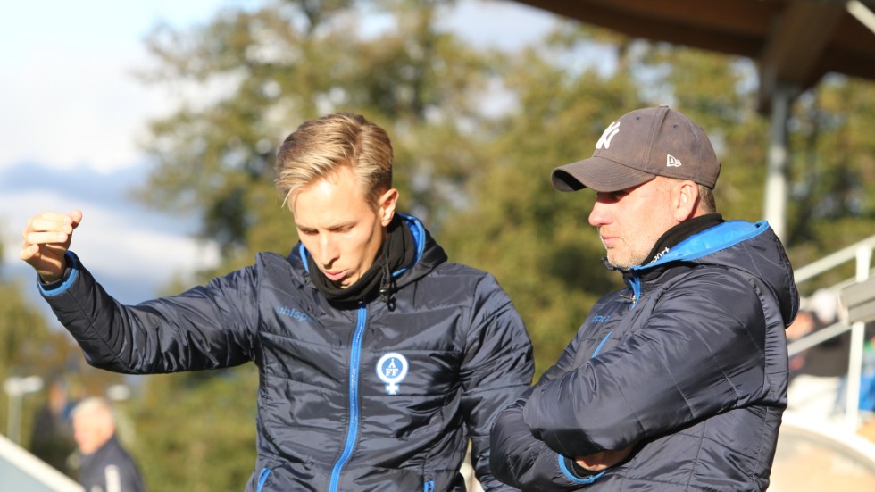 ÅFF:s tränarduo Jesper Ny och Henrik Gustavsson.