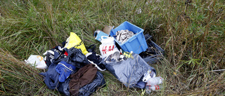 Misstänkt nedskräpning - dumpat nio sopsäckar
