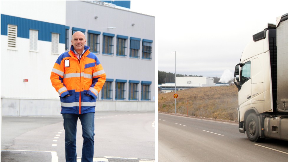 Sofidel Sweden AB och vd:n Roger Svensk vill se en hastighetssänkning på Industrivägen i Kisa.