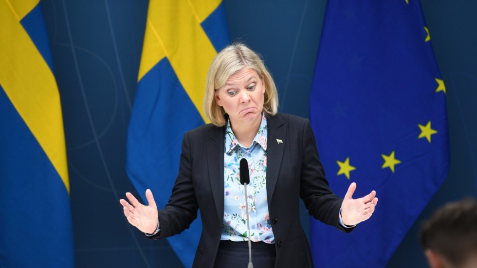 Finansminister Magdalena Andersson (S) budgetunderskott för 2020 växer mer än väntat i coronakrisen. Arkivbild