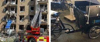 Cykeln bomben låg i stals i Norrköping