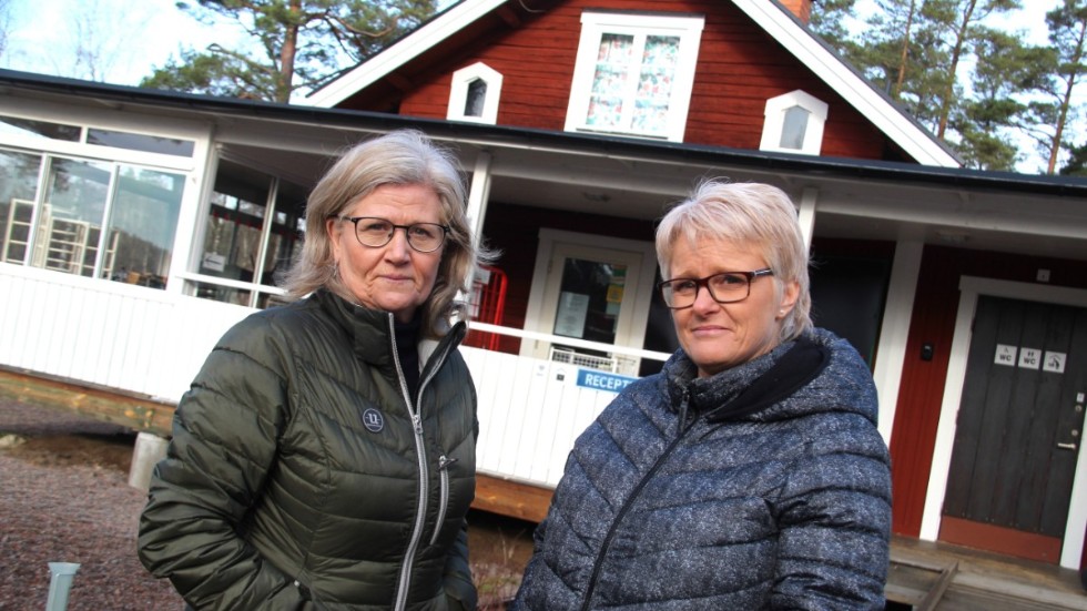 "Vi känner en jätteoro", säger Anna-Lena Monell och Sofie Didi om den kommande sommaren vid Hornåbergs camping.