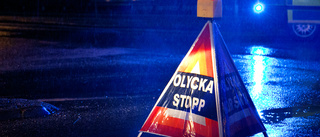 Trafikolycka i Visby — förare med nacksmärta